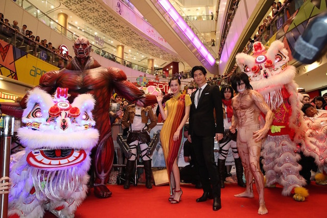 真人电影《进击的巨人》在香港举办宣传活动 三浦春马、水原希子出席 资讯 第1张 真人电影《进击的巨人》在香港举办宣传活动 三浦春马、水原希子出席 资讯 第1张