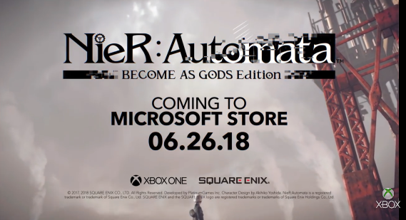 游戏《尼尔 自动人形》Xbox One版将于6月28日发售 资讯 第1张