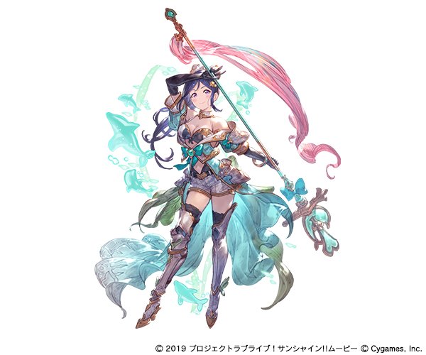 《Love Live! Sunshine!!》Aqours成员樱内梨子、松浦果南跃入游戏《碧蓝幻想》 资讯 第1张