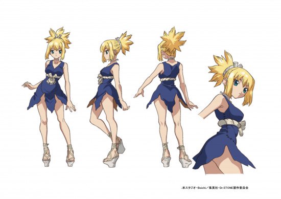动画《Dr.Stone》公布四名角色设计图 资讯 第2张