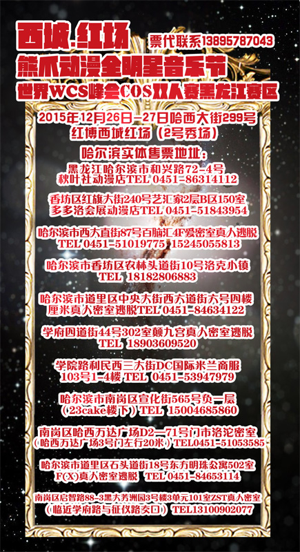 哈尔滨西城红场星光动漫音乐节暨WCS黑龙江赛区启幕！ 漫展 第4张