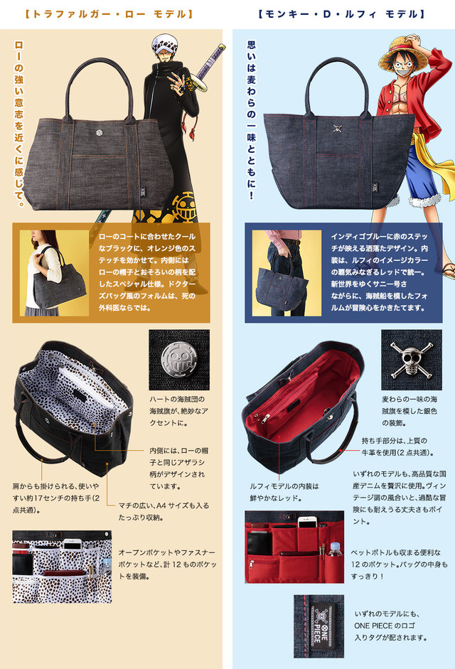 《海贼王》路飞&罗 海贼同盟包包限量版发售 资讯 第2张