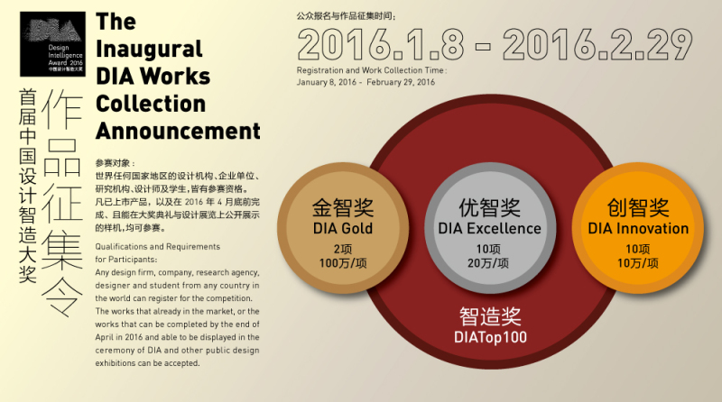 首届中国设计智造大奖作品全球征集进行中 业内 第1张