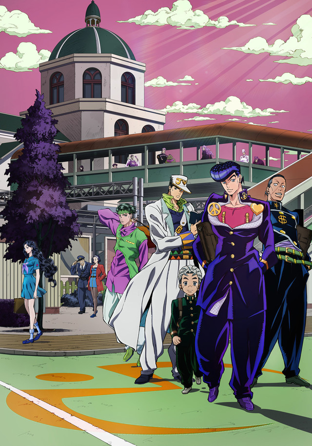 TV动画《JOJO的奇妙冒险：不灭钻石》主视觉图第二弹