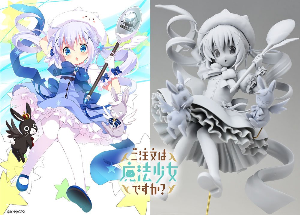 玩笑成真，魔法少女智乃手办推出