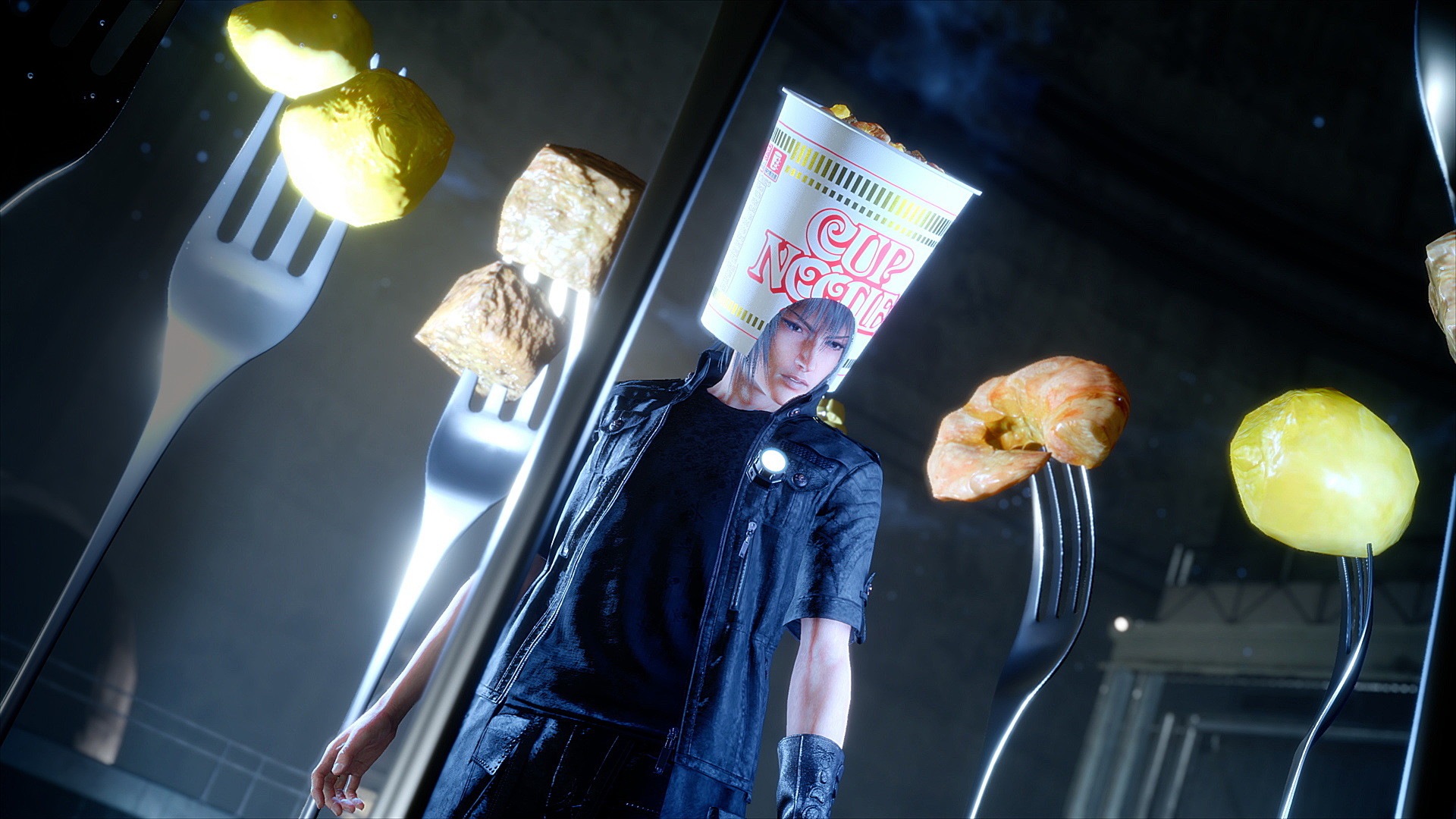 《最终幻想15》将推出“杯面头盔”DLC