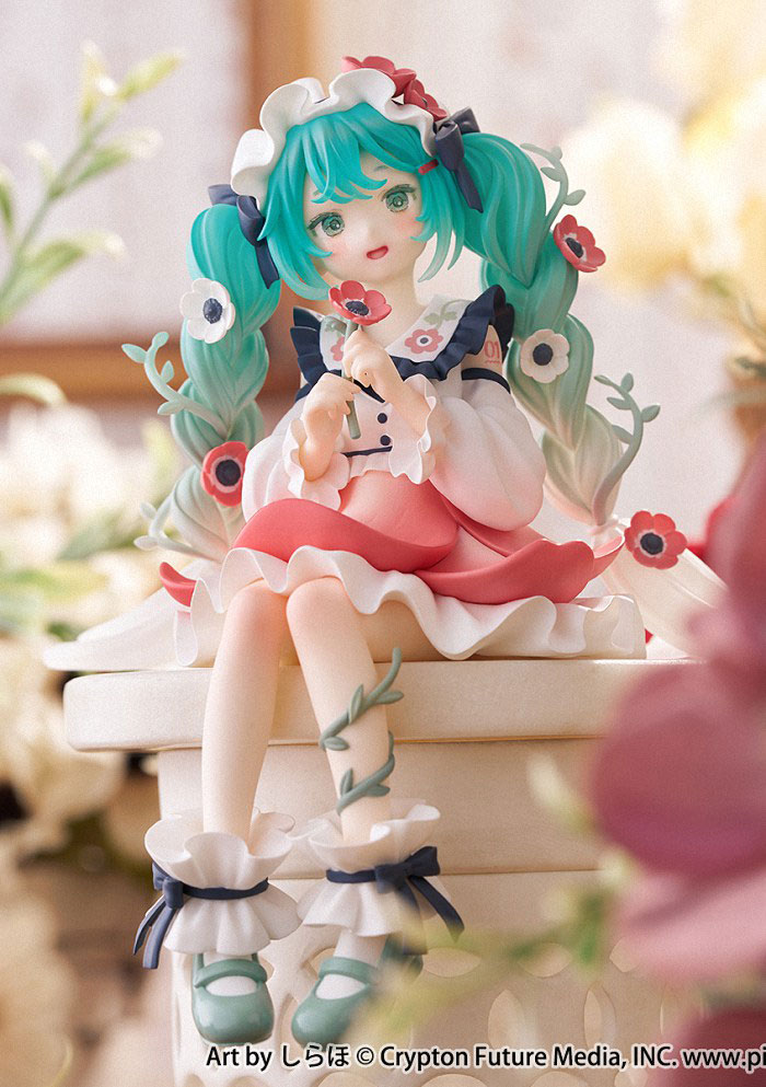  furyu × しらほ插画初音未来花仙子 -银莲花- 压泡面景品  周边 第4张