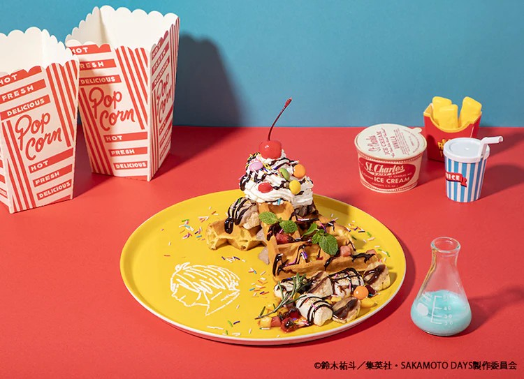  《坂本日常》主题咖啡馆开幕，以美式餐厅为概念。  漫展 第9张