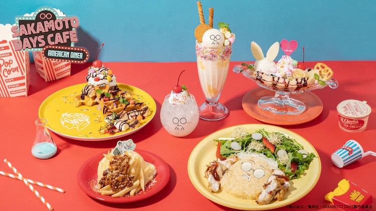  《坂本日常》主题咖啡馆开幕，以美式餐厅为概念。  漫展 第2张