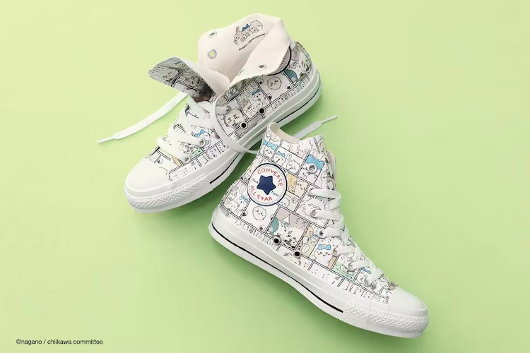  《ちいかわ》×Converse合作款鞋子即将发售  周边 第2张