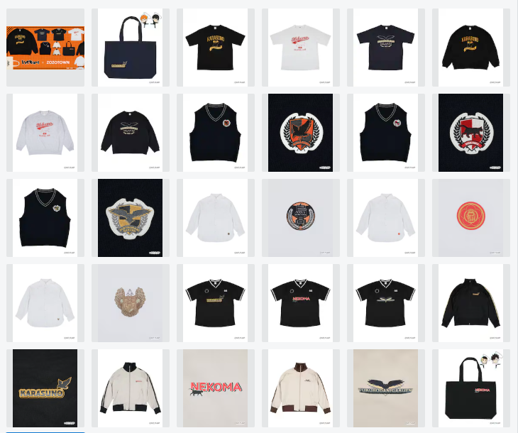  排球少年×ZOZO合作推出乌野、音驹、枭谷高校主题商品  周边 第11张